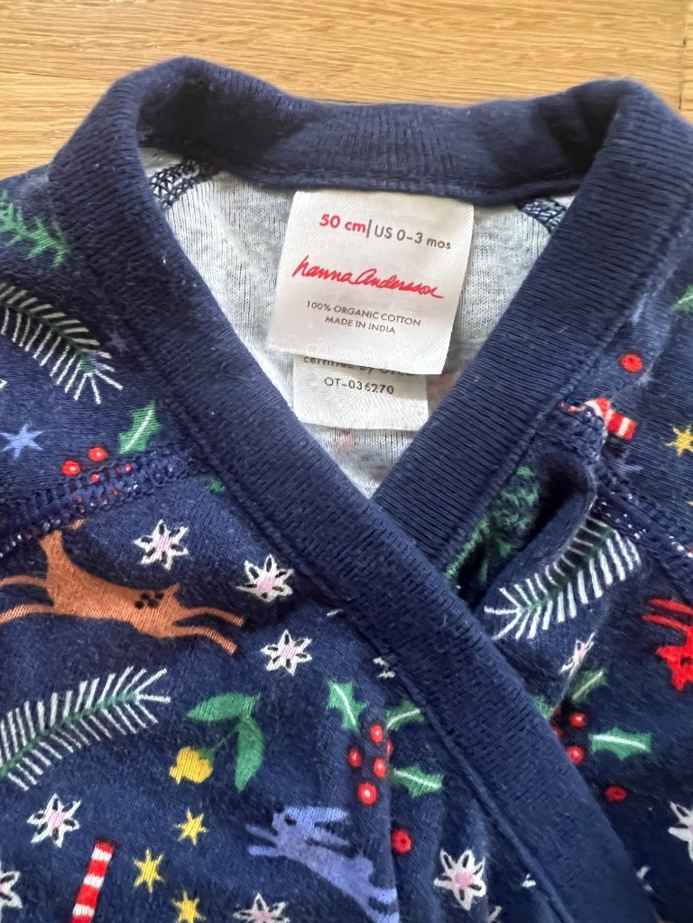 Winter Holiday Christmas long sleeve onesie - Picture 2 of 2